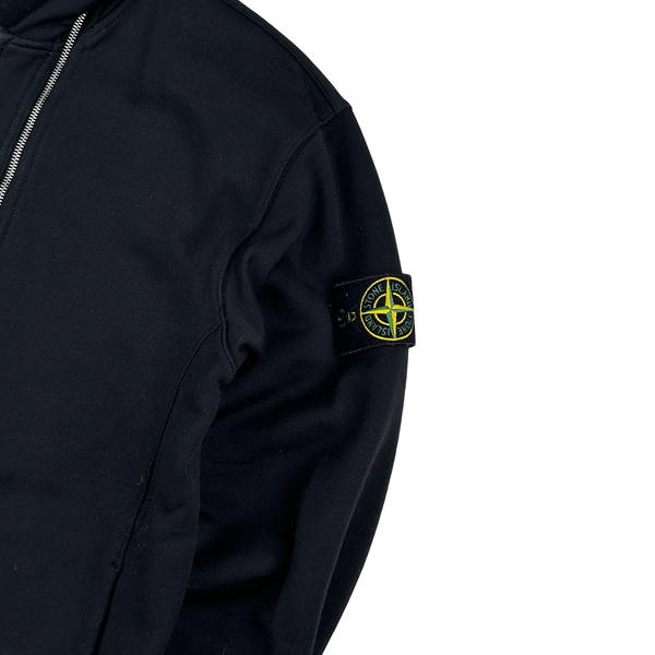 Stone Island 2010 Zipped Black Jumper - Medium