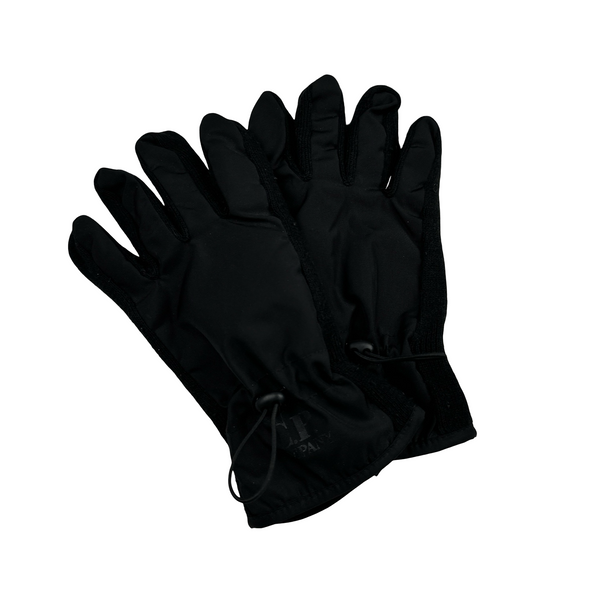 CP Company 2002 Metropolis Dynafil Black Spellout Logo Gloves - Large