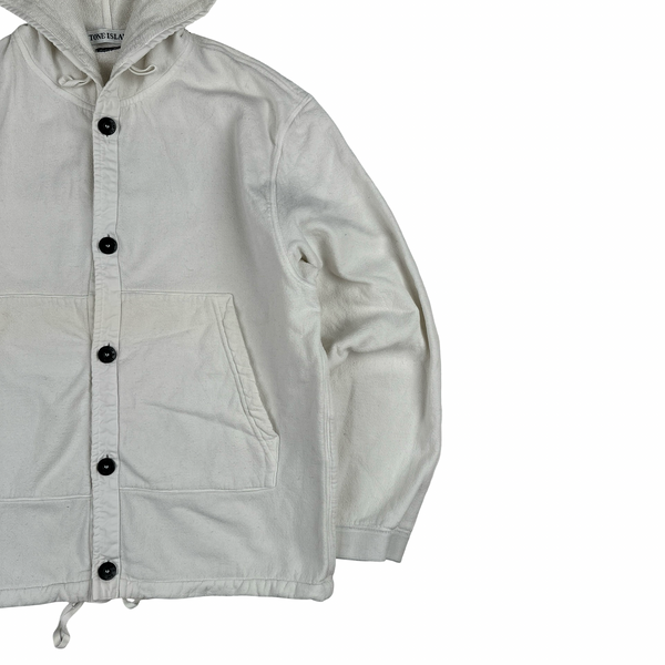 Stone Island Vintage 2000 Towelling Cotton Hoodie -  Medium