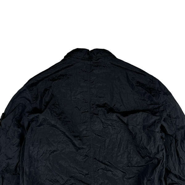 Stone Island 2023 Black Nylon Metal Econyl Overshirt - Large