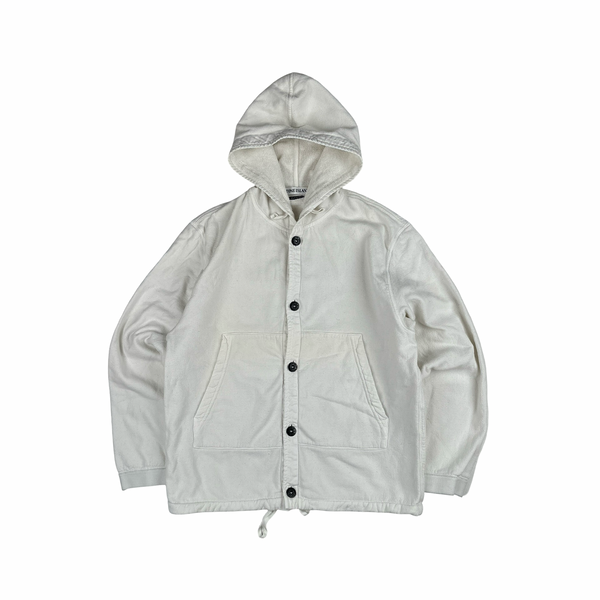 Stone Island Vintage 2000 Towelling Cotton Hoodie -  Medium