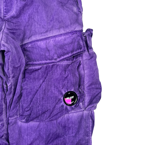 CP Company x Palace Purple Nylon Cargo Trousers - 32"