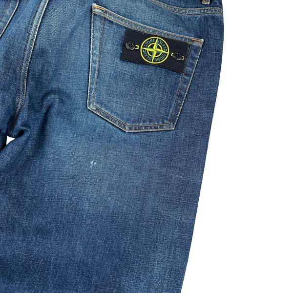 Stone Island 2018 Regular-Tapered Fit Mid Wash Denim Jeans - 34"