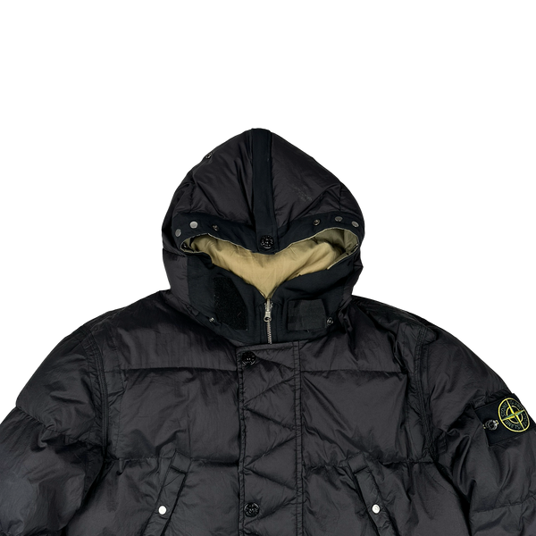 Stone Island 2015 Black Reversible Down Puffer Jacket - Large