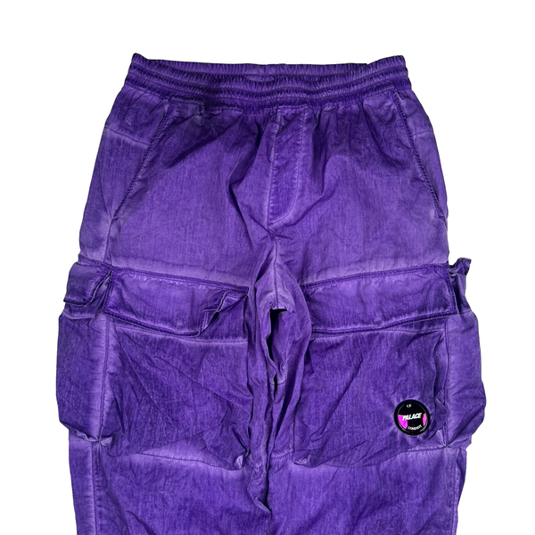 CP Company x Palace Purple Nylon Cargo Trousers - 32"