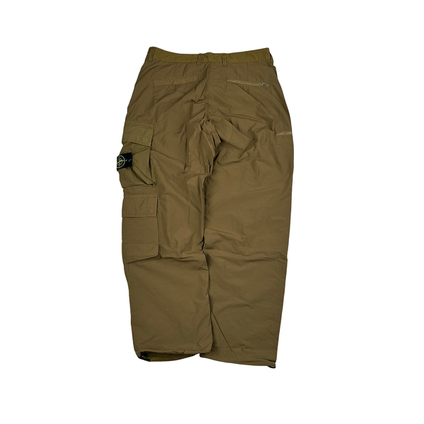Stone Island 2023 Loose Fit Cargos Brown Twill TC Trousers - 33"