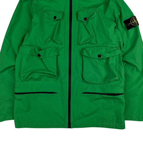 Stone Island 2021 Green Ripstop Gore-Tex Product Technology Paclite Jacket - Medium