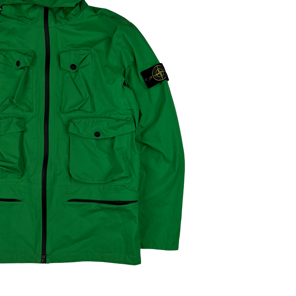 Stone Island 2021 Green Ripstop Gore-Tex Product Technology Paclite Jacket - Medium