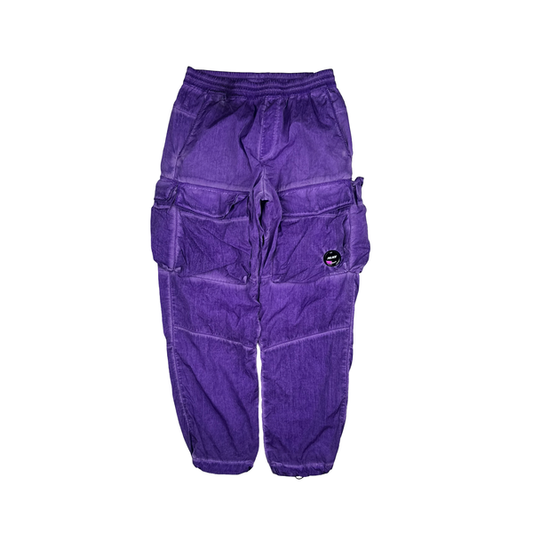 CP Company x Palace Purple Nylon Cargo Trousers - 32"