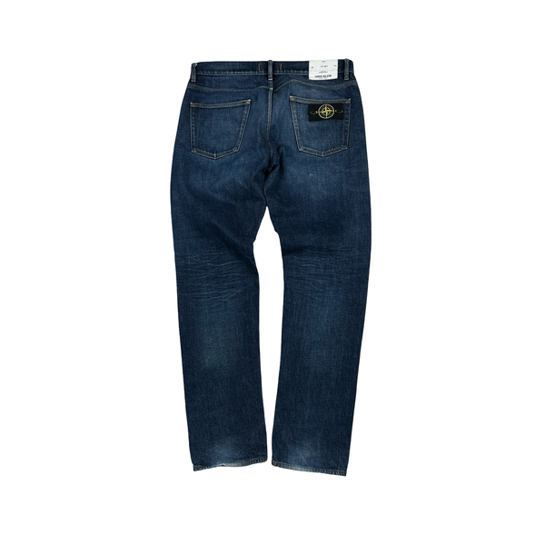Stone Island 2018 Regular-Tapered Fit Mid Wash Denim Jeans - 34"