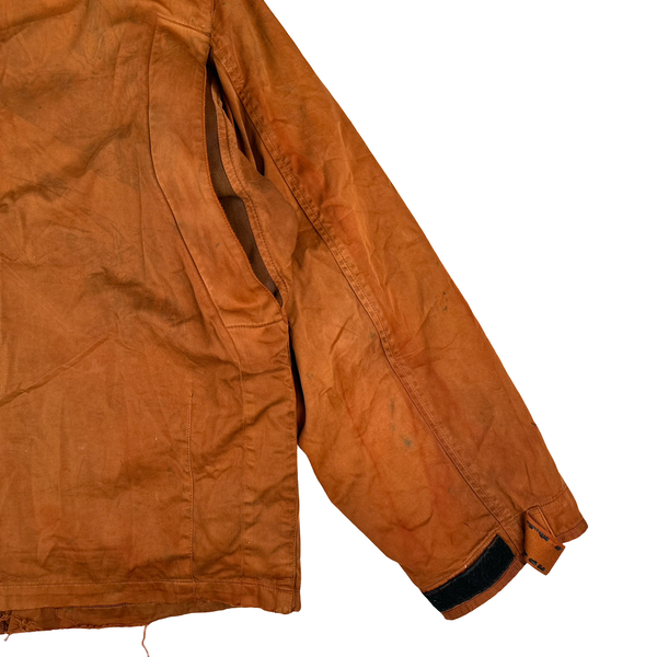 Stone Island 1994 Orange Raso Gommato Multipocket Jacket - Medium
