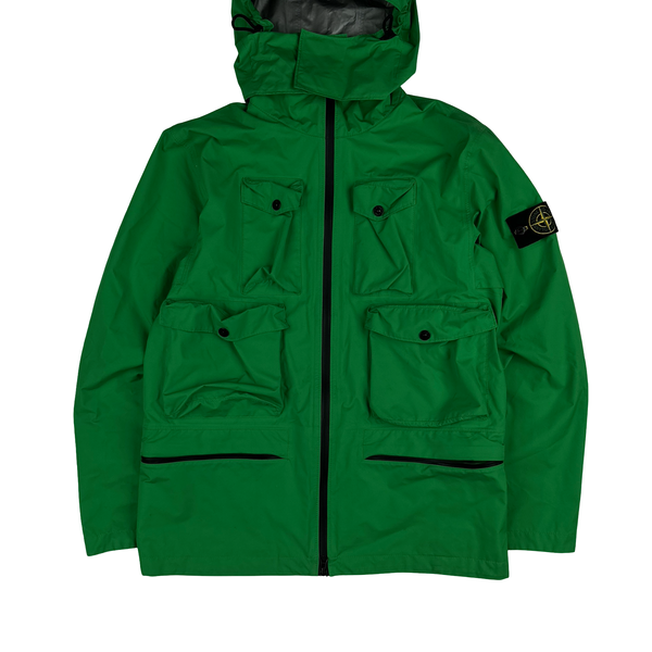 Stone Island 2021 Green Ripstop Gore-Tex Product Technology Paclite Jacket - Medium