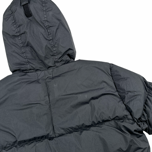Stone Island 2020 Black Crinkle Reps Puffer Jacket - XL