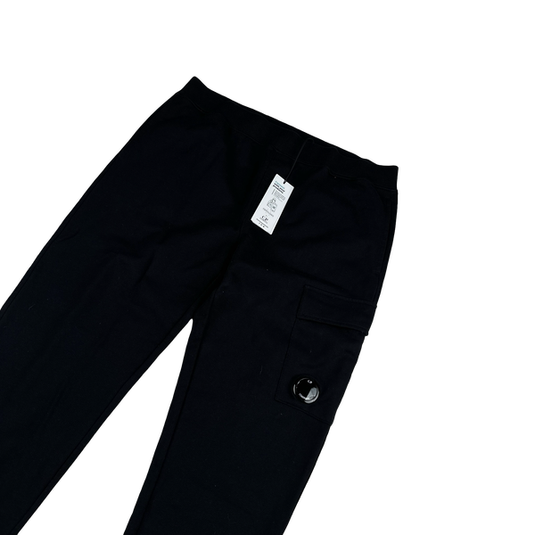 CP Company Black Cotton Lens Viewer Joggers - Small & XXL