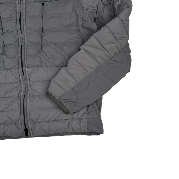Stone Island 2025 Grey Seamless Tunnel Nylon Down TC Lightweight Puffer Jacket - Small