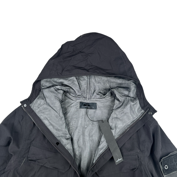 Stone Island 2016 Black Ghost Piece Water Repellent Wool Jacket - XL