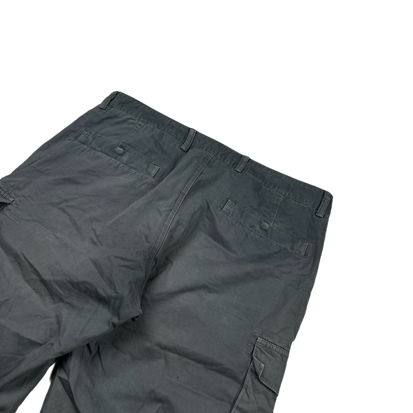 Stone Island SL Grey Cotton Cargo Shorts - 36"