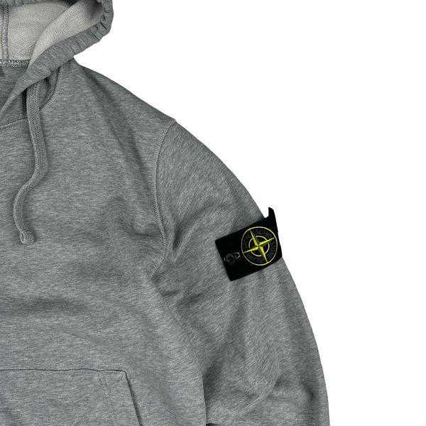 Stone Island Light Grey 2022 Zipped Hoodie - Medium
