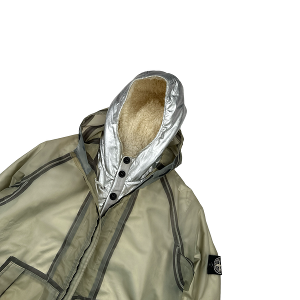 Stone Island 2015 Sherling Lined Poly Cover Jacket - XL