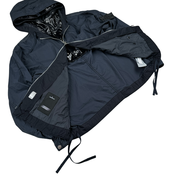 Stone Island 2022 Navy Shadow Project HD Pelleovo Cotton TC Navy Glass Jacket - Large