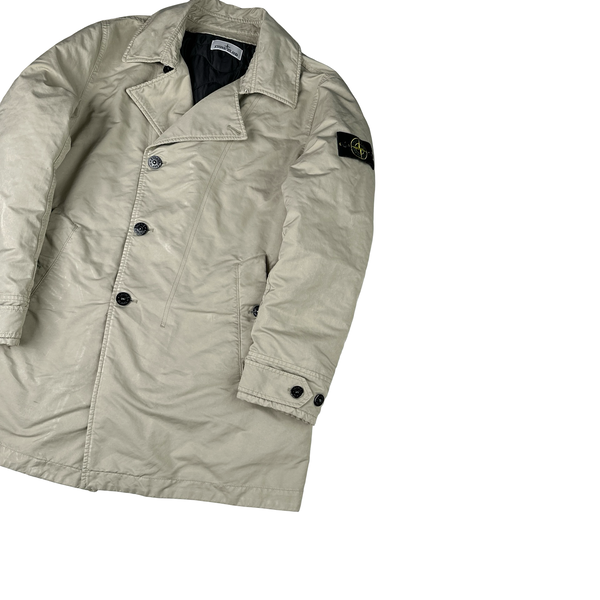 Stone Island 2022 Beige David TC Primaloft Lined Trench Coat Jacket - Large