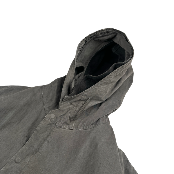 Stone Island Vintage 2003 Lino Flax Dutch Rope Dual Layer Wool Hood Parka Jacket - XXL