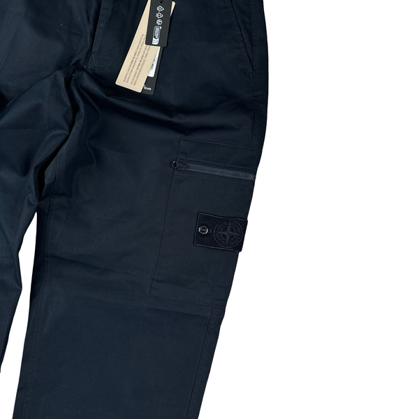 Stone Island 2024 Navy Ghost Cargo Trousers - 29"