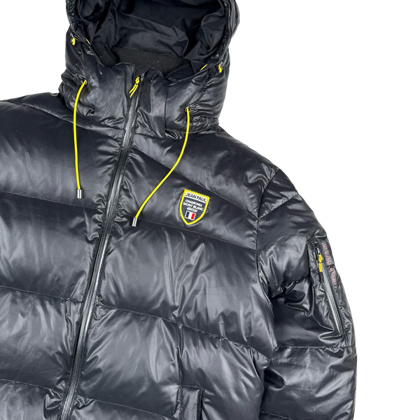 Jean Paul Gaultier Black Chamonix Mont Blanc Down Filled Jacket - Large