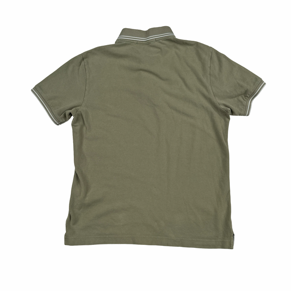 Stone Island Khaki Short Sleeve Polo Shirt - Small
