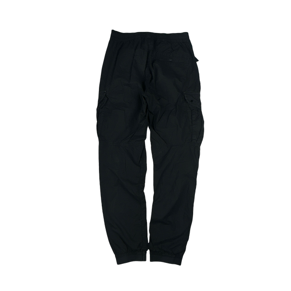 Stone Island 2021 RE-T Black Regular Tapered Cargo Trousers - 30"