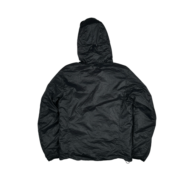 CP Company Black Padded Nylon Goggle Jacket - Large