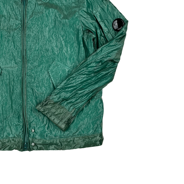 CP Company Turquoise Garment Dyed Nylon Kan D Shell Jacket - Medium