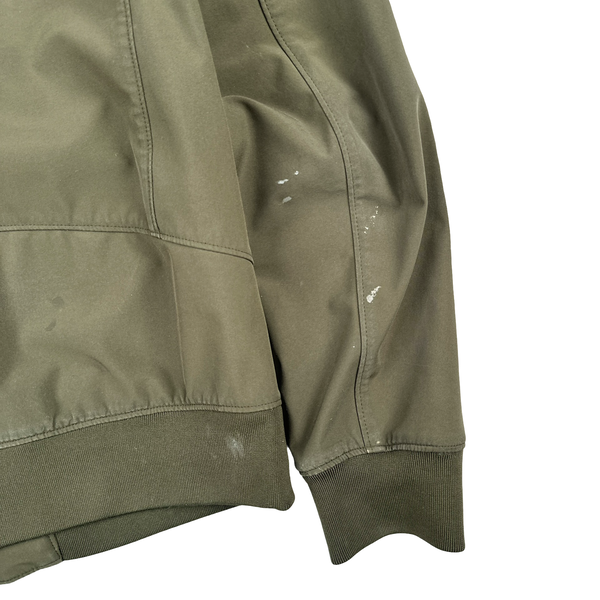 CP Company Khaki Fleece Lined Soft Shell Lens Jacket - Small