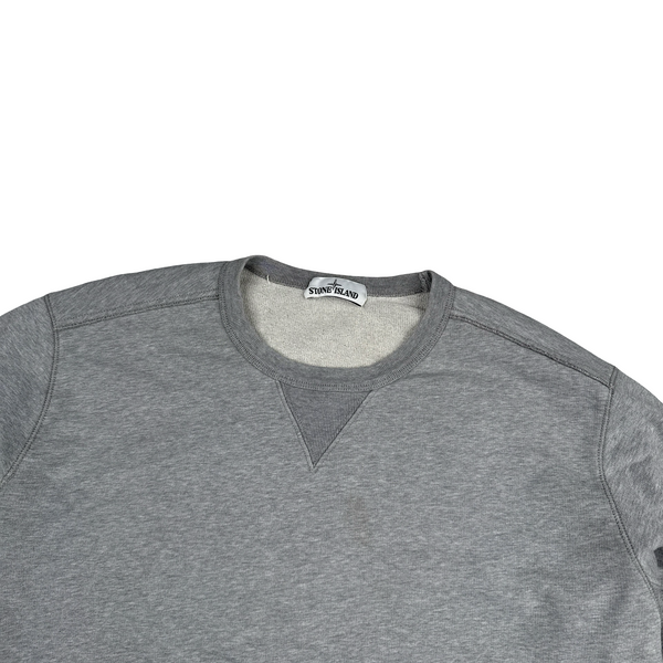 Stone Island 2018 Grey Cotton Crewneck Sweatshirt - XXL
