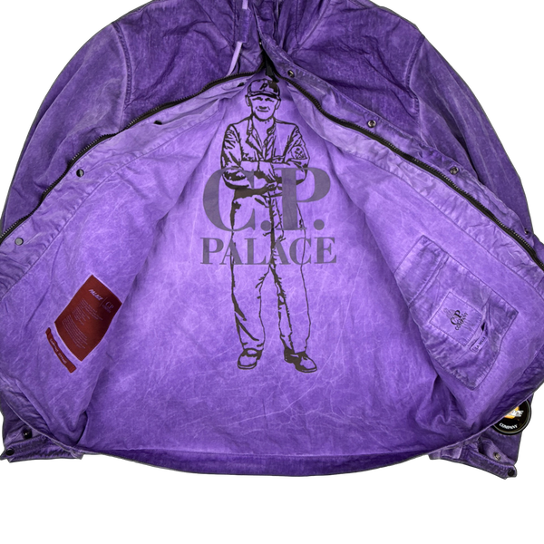 CP Company x Palace Purple Nylon La Mille Goggle Jacket - Small