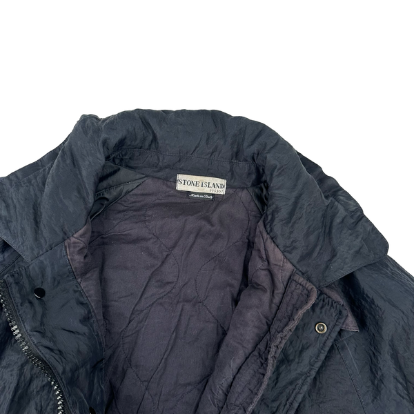 Stone Island 2001 Navy Monofilament Mesh Jacket - Large