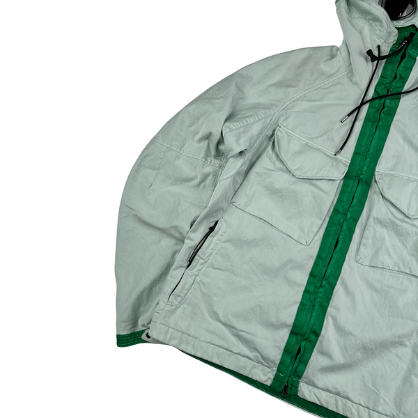 CP Company Mint Green Raso-CP Zipped Goggle Jacket - Medium