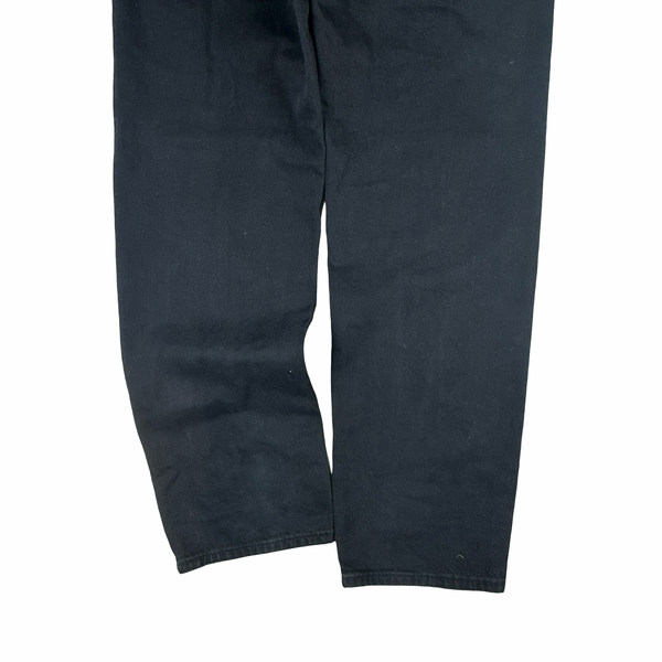 Stone Island 90's Vintage Green Edge Black Denim Jeans - 34"
