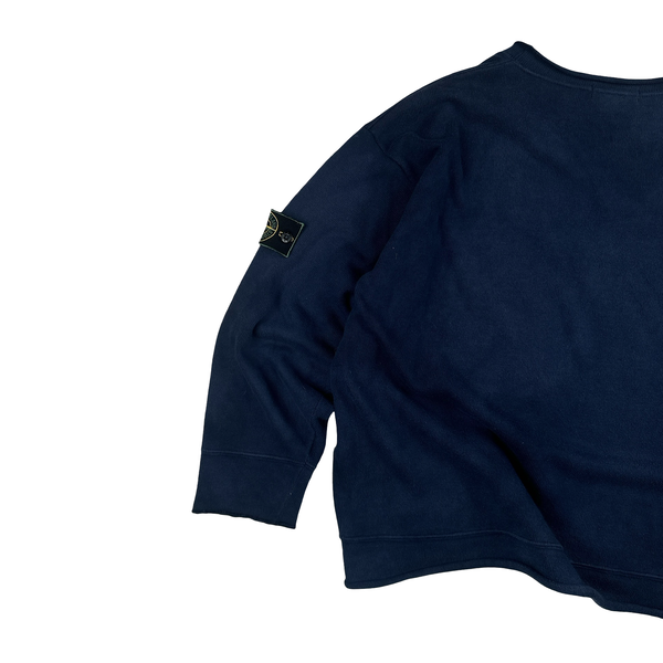 Stone Island 1995 Vintage Spellout Pullover Sweatshirt - Large