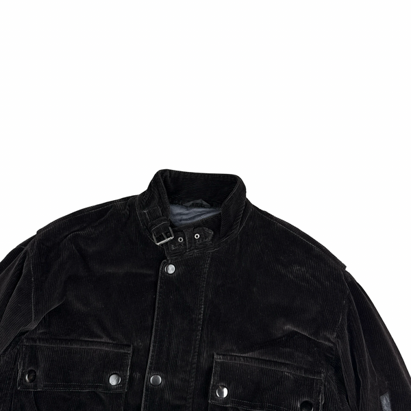 Belstaff Brown Trailmaster Multi Pocket Field Corduroy Zipped Heavyweight Jacket - Large