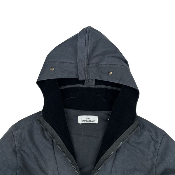 Stone Island 2016 Jersey Shell Split Velvet Hood Jacket - Small