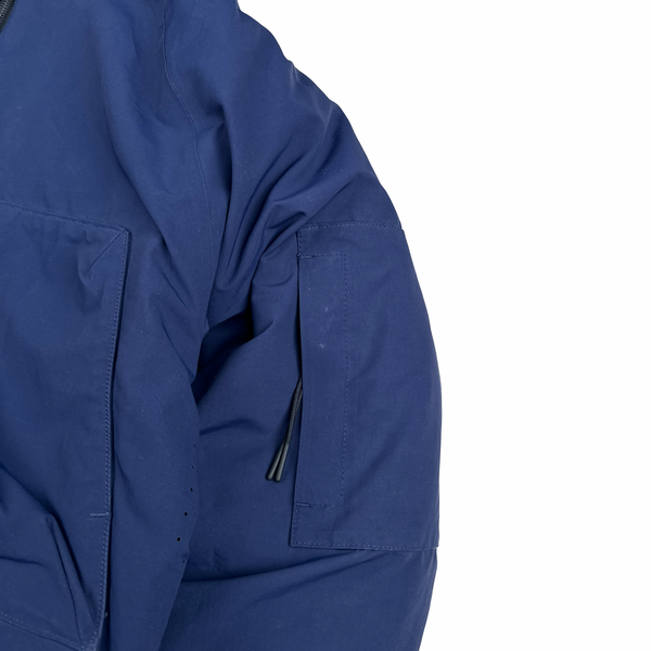 CP Company Navy Micro M R Down Filled Spellout Jacket - Small