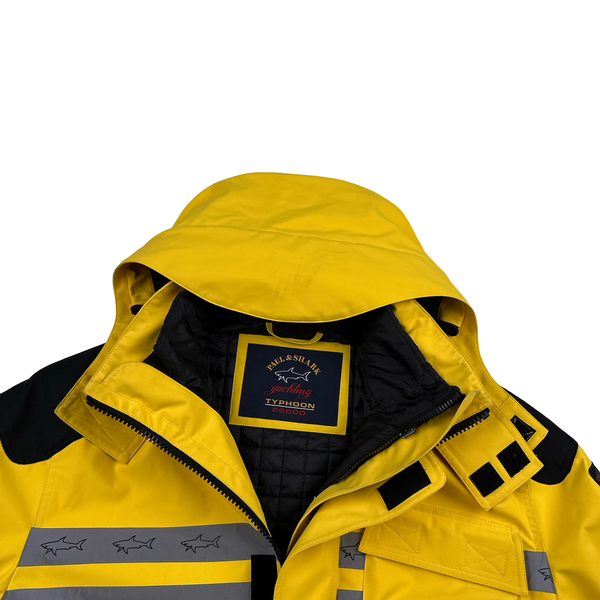 Paul & Shark Yellow Typhoon 20000 Reflective Strip Jacket - XL