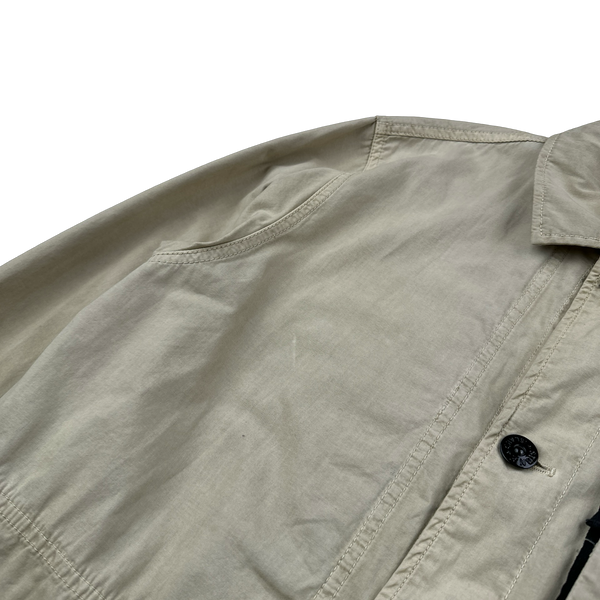 Stone Island 2021 Tan Tela Smerigliata Jacket - Large