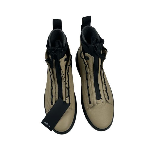Stone Island 2021 Ecco Scarpa Leather Boots - UK 10