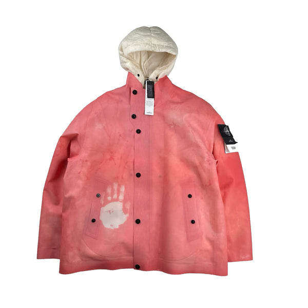 Stone Island 2023 Plaster Special Process Poly Strata Down Lined Ice Jacket- XL
