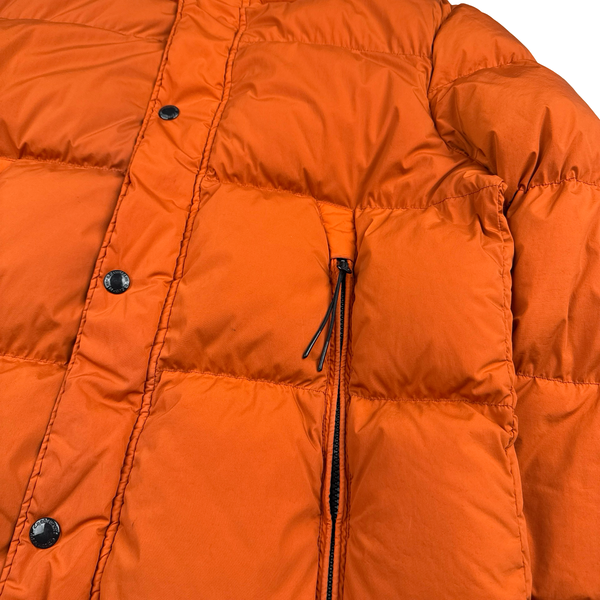 CP Company Orange Down Filled Nycra Puffer Jacket - Large