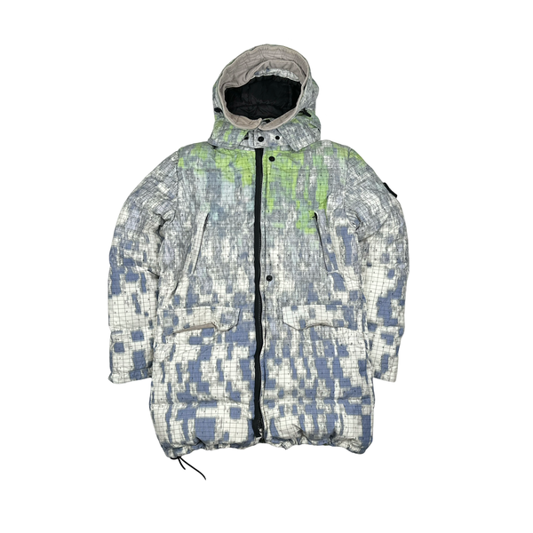 Stone Island 2019 Printed DPM Chine Puffer Shadow Project Jacket - Small