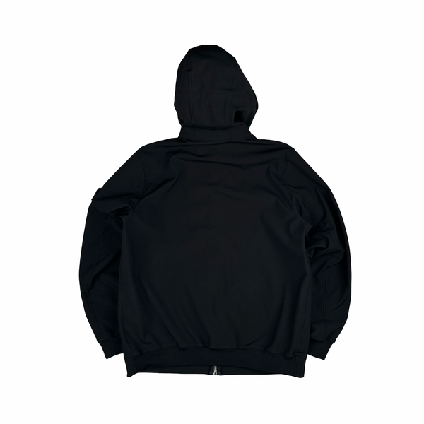 Stone Island 2020 Black Soft Shell Hooded Jacket - XXL