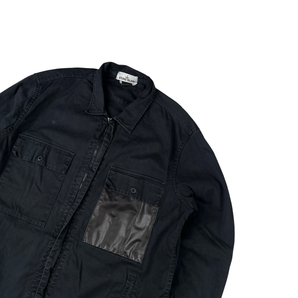 Stone Island 2015 Black Marina Denim Overshirt - XXL
